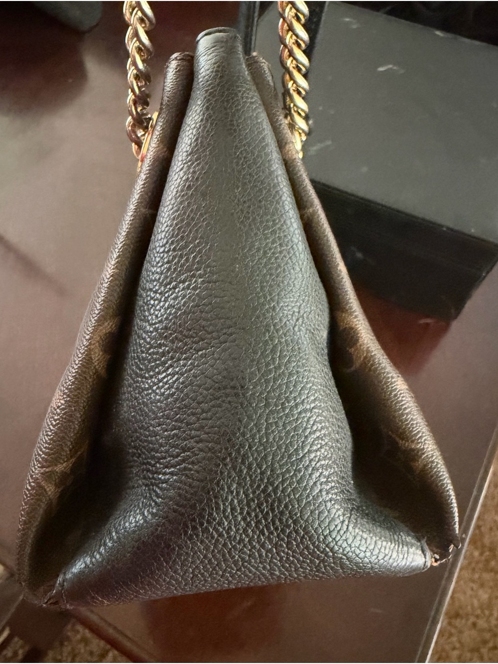 Louis Vuitton Monogram Surene BB Bag with Gold Chain Straps - Picture 9 of 13